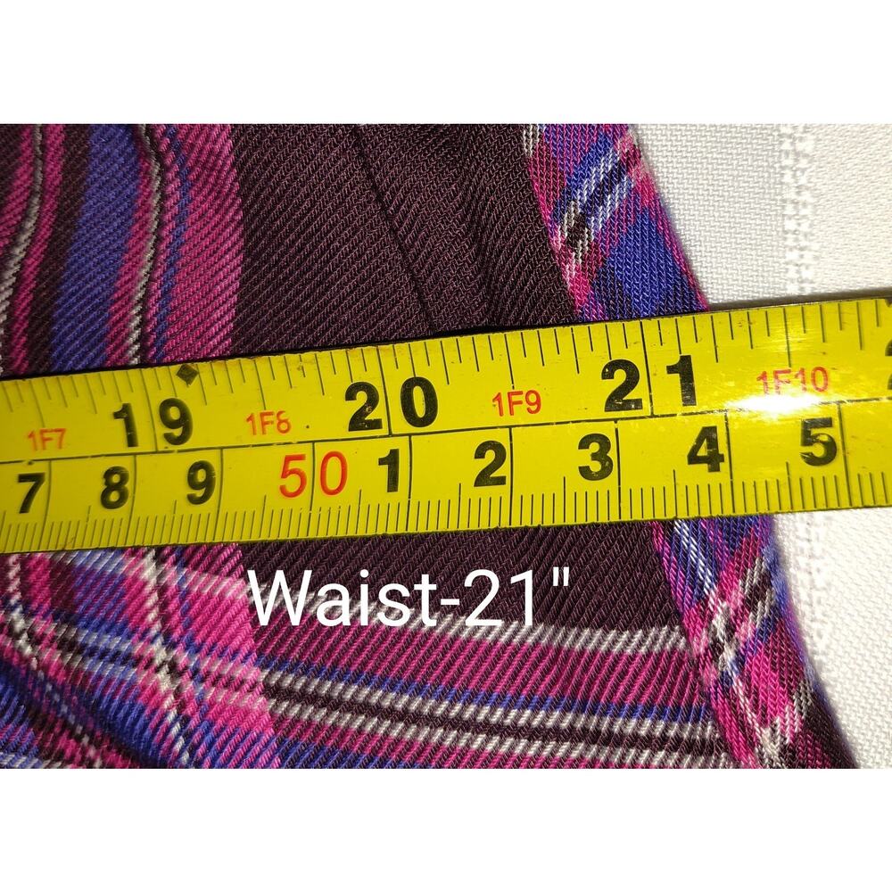 Roamans Plaid Dress PLUS 18W Purple Long Sleeve NEW Preppy Acadamia Teacher NWT - Picture 14 of 16